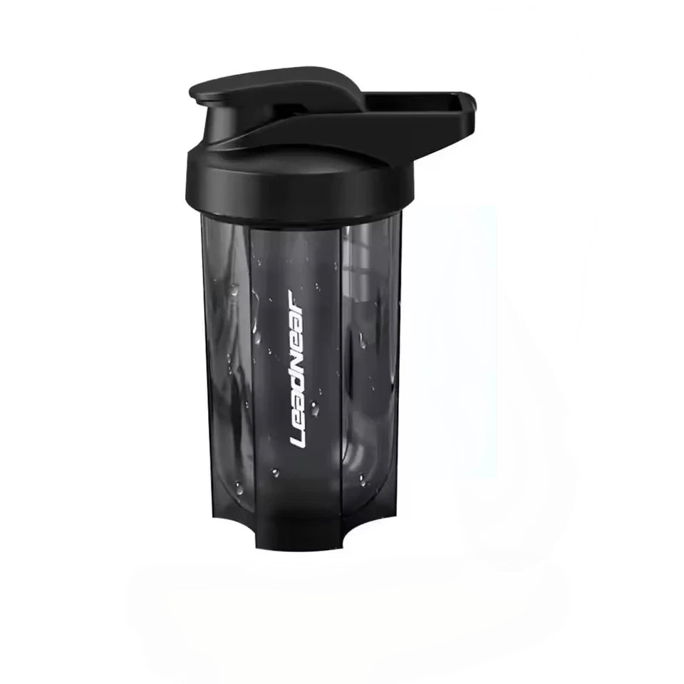 Shaker à protéines portable 500 ml avec fouet métallique pour sportifs et amateurs de fitness, idéal pour les salles de sport en plastique de haute qualité